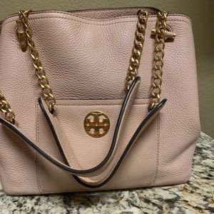 Tory Burch light pink handbag